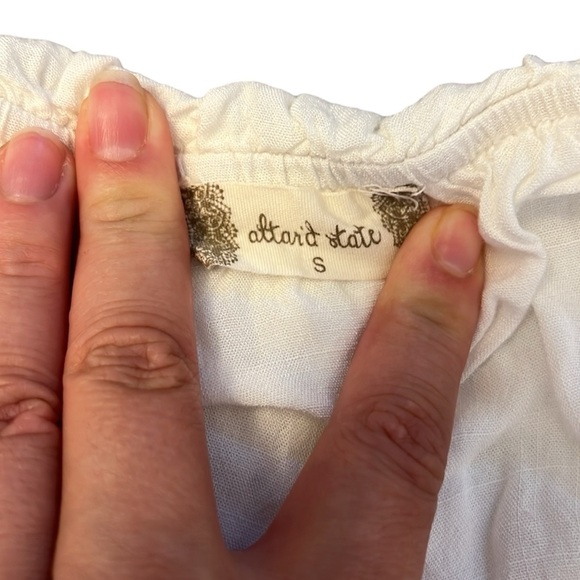 Altar'd State Women's White Off the Shoulder Jumpsuit, Size S - Picture 3 of 6